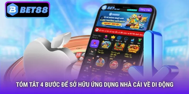 Tóm tắt 4 bước để sở hữu ứng dụng nhà cái về di động