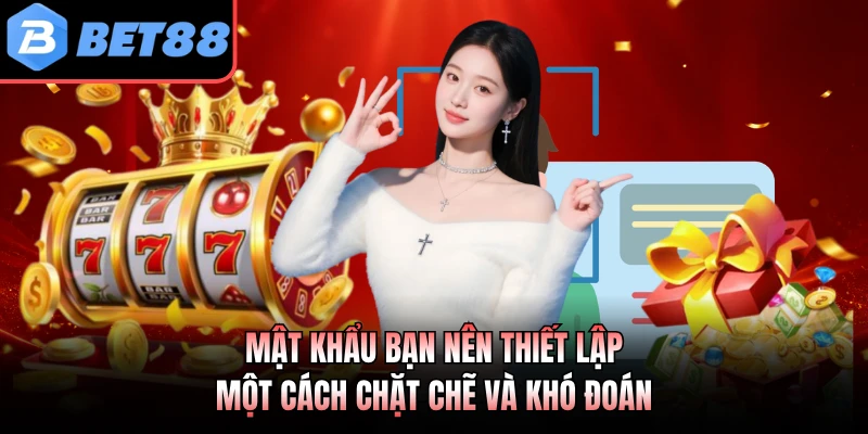 Mật khẩu bạn nên thiết lập một cách chặt chẽ và khó đoán
